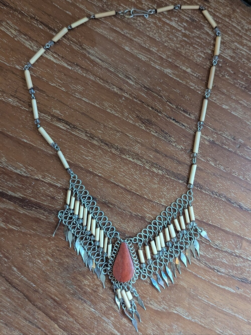 Peruvian Teardrop Fringe Necklace